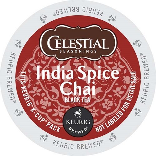 Celestial Seasonings India Spice Chai Tea, Single-Serve Keurig K-Cup Pods, Chai Flavored Tea, 96 Count