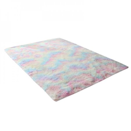 MEROTABLE Fluffy Bedroom Area Rug for Girls Baby Room Warm Soft Faux Fur Luxury Rug Home Decor Floor Carpet C 60x200cm