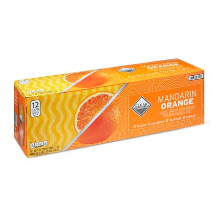 Clear American Mandarin Orange Sparkling Water, 12 Fl Oz, 12 Count Image