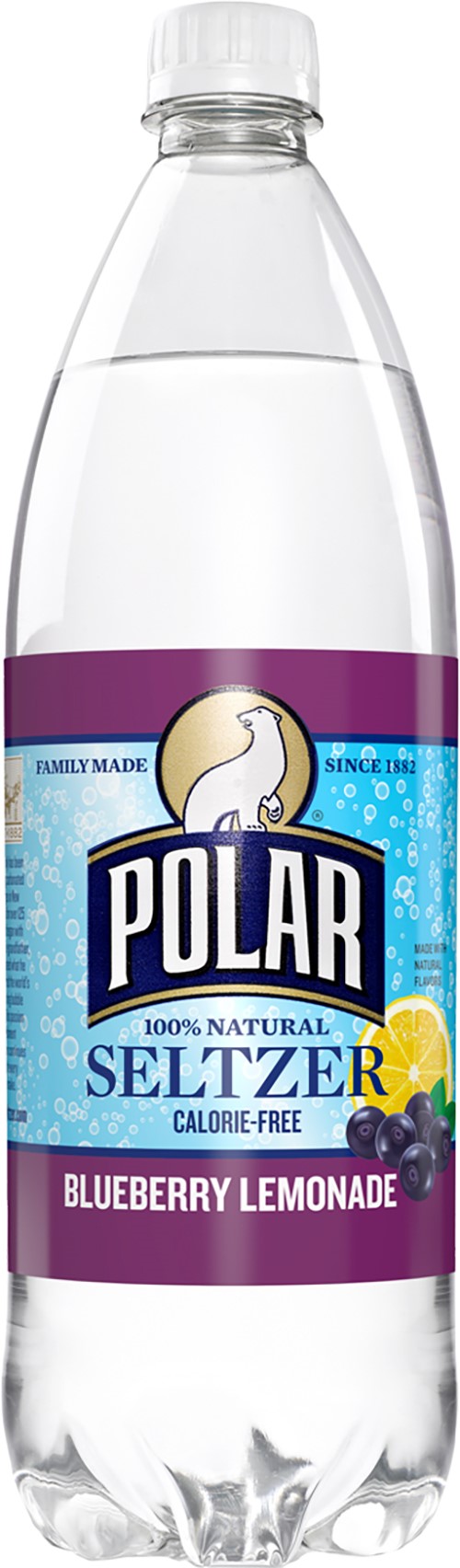 Polar Seltzer Water, Blueberry Lemonade, 33.8 Fl Oz, 12 Ct