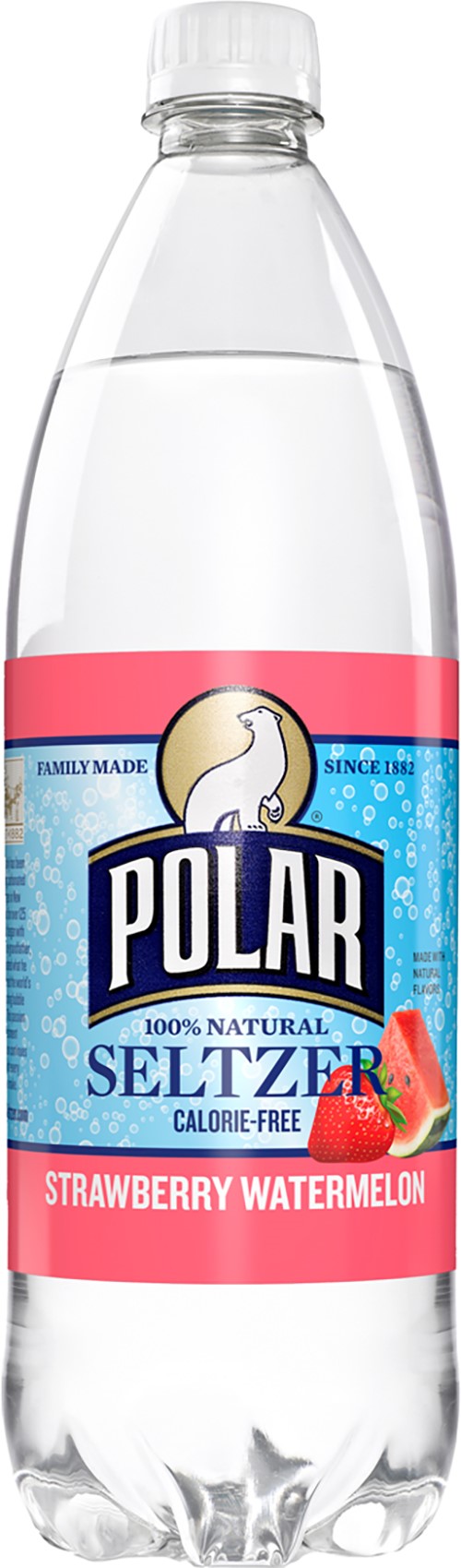 Polar Seltzer Water, Strawberry Watermelon, 33.8 Fl Oz, 12 Ct