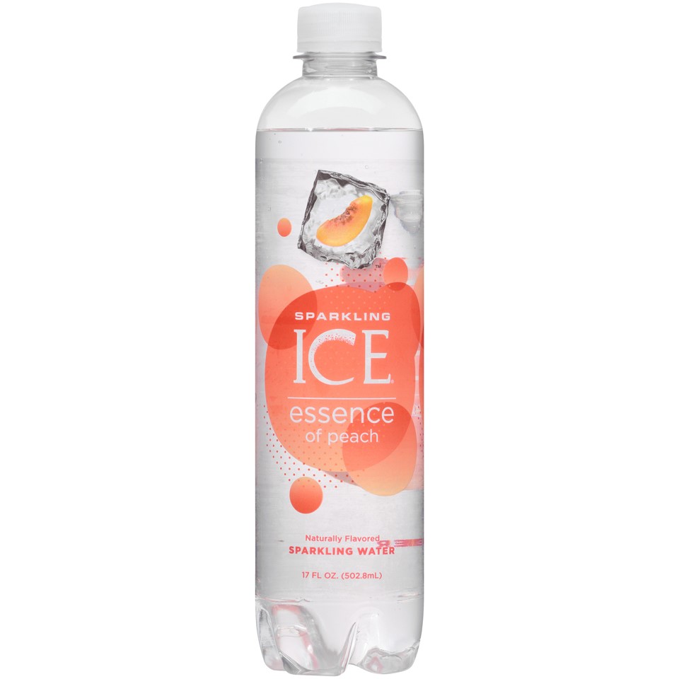 Sparkling Ice Essence Naturally Flavored Sparkling Water, Peach, 17 Fl Oz