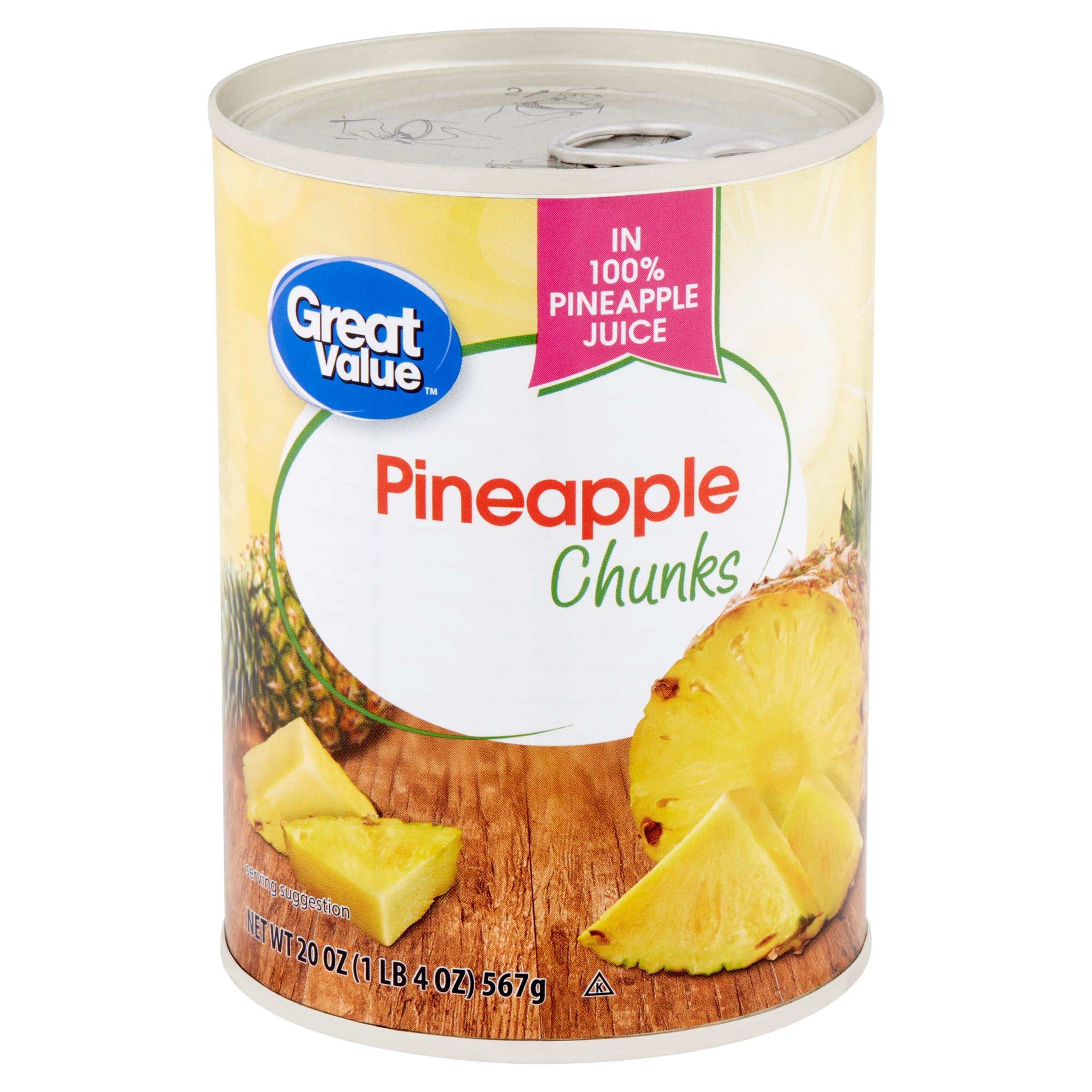 Great Value Pineapple Chunks, 20 Oz Image