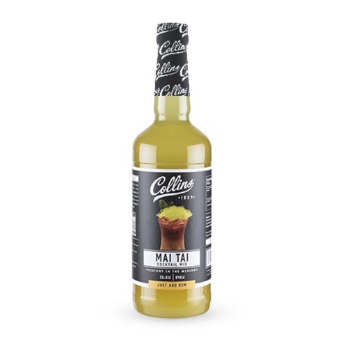 Collins Mai Tai Mix | Made with Real Orange and Lime Juice with Natural Flavors | Tiki Cocktail Mixer  32 Fl Oz