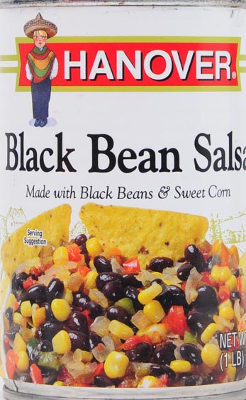 Hanover Black Bean Salsa  16 Oz Can – Made with Black Beans and Sweet Corn