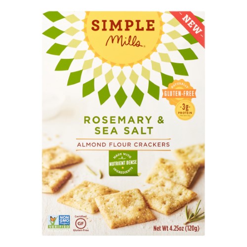 Simple Mills Almond Flour Crackers, Rosemary & Sea Salt, 4.25 Oz