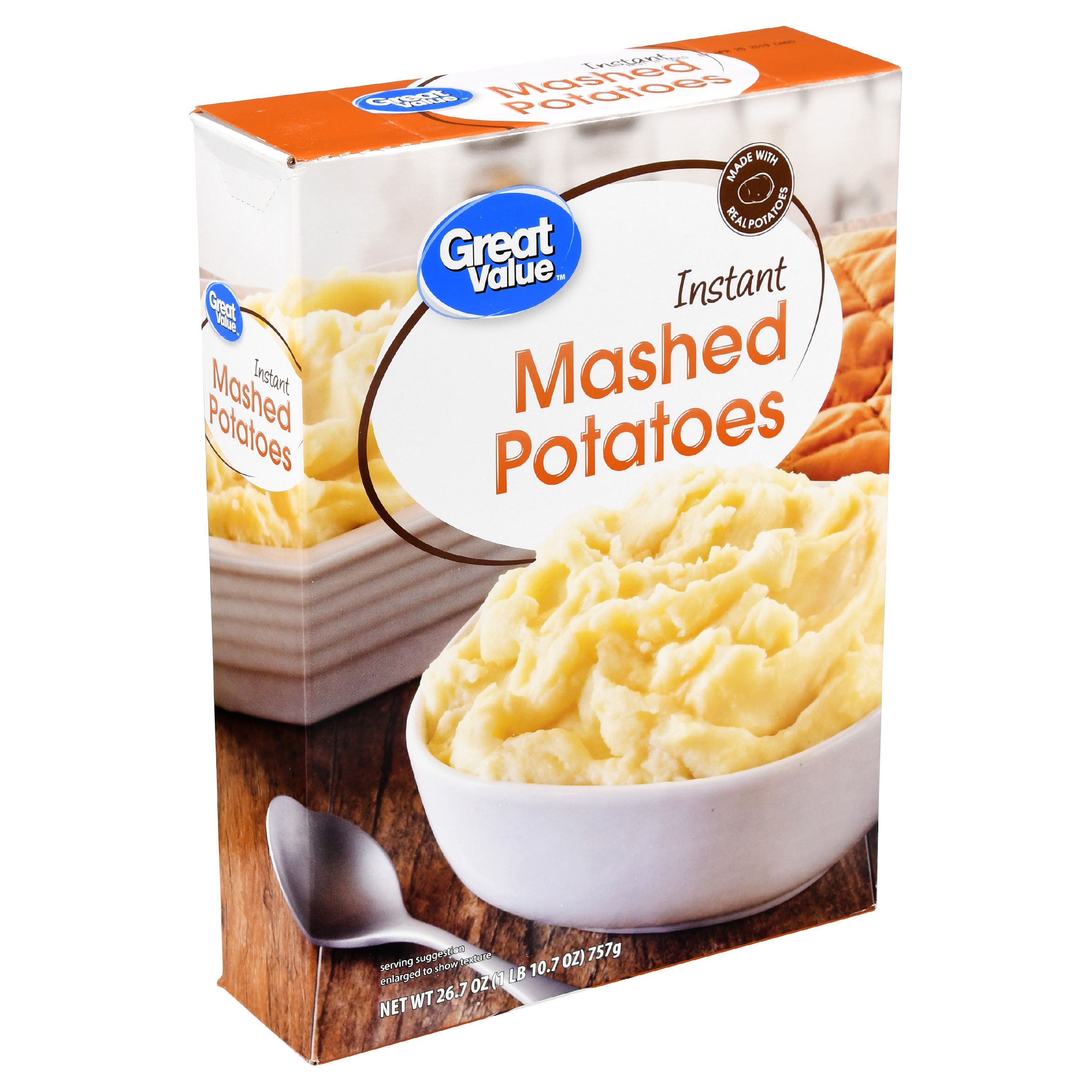 Great Value Instant Mashed Potatoes 26.7 Oz