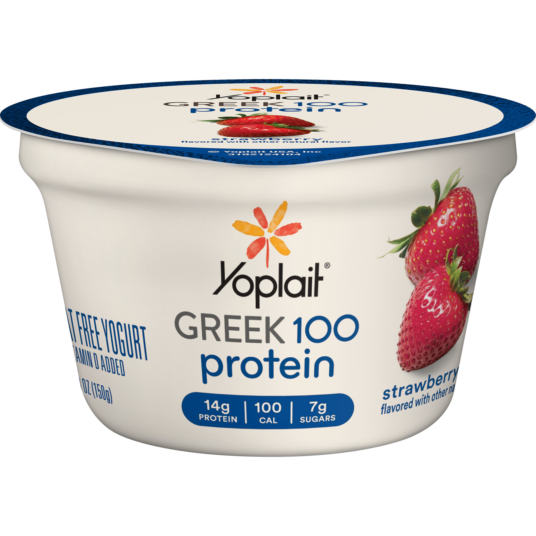 Yoplait Greek 100 Protein Strawberry Fat Free Yogurt
