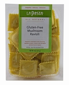 La Pasta Gluten-Free Mushroom Ravioli (Frozen - 0.5 Unit)