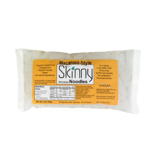 MACARONI-STYLE SHIRATAKI NOODLES, MACARONI-STYLE