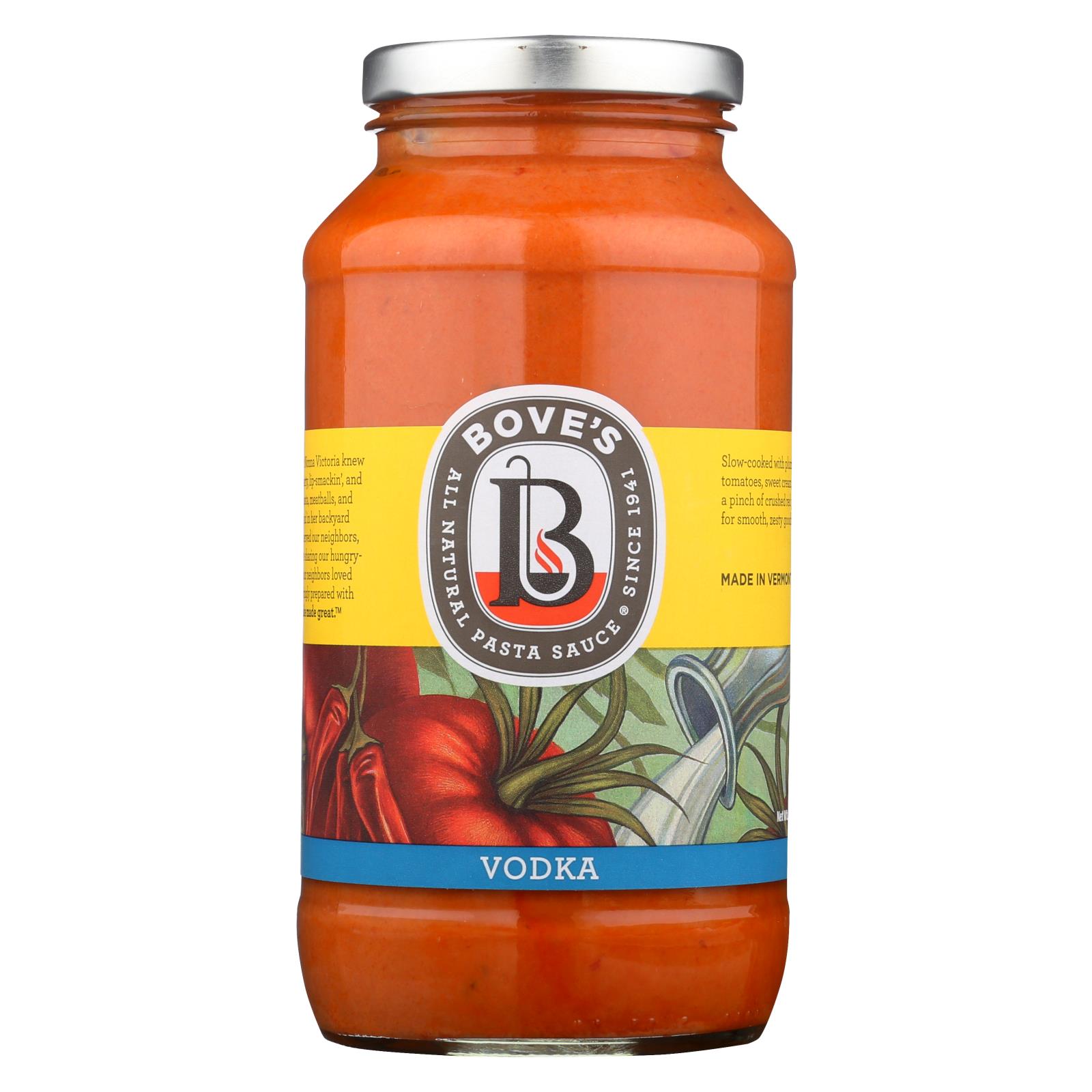 BOVE'S, PASTA SAUCE, VODKA