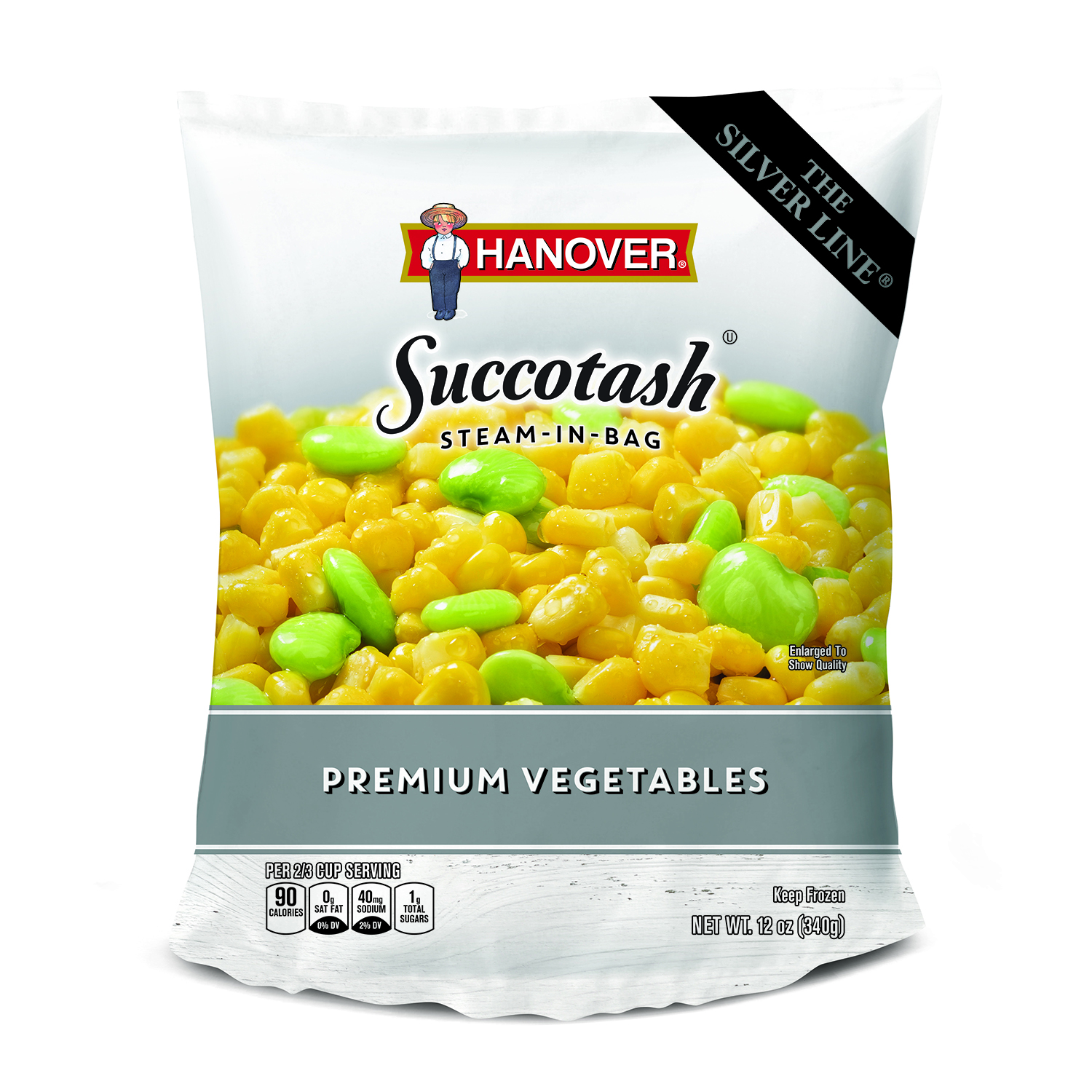 SUCCOTASH STEAM-IN-BAG PREMIUM VEGETABLES, SUCCOTASH