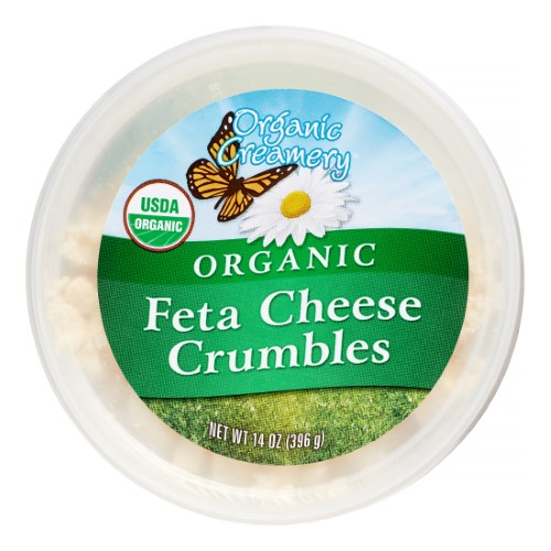 Diet info for ORGANIC CREAMERY, ORGANIC FETA CHEESE CRUMBLES Spoonful