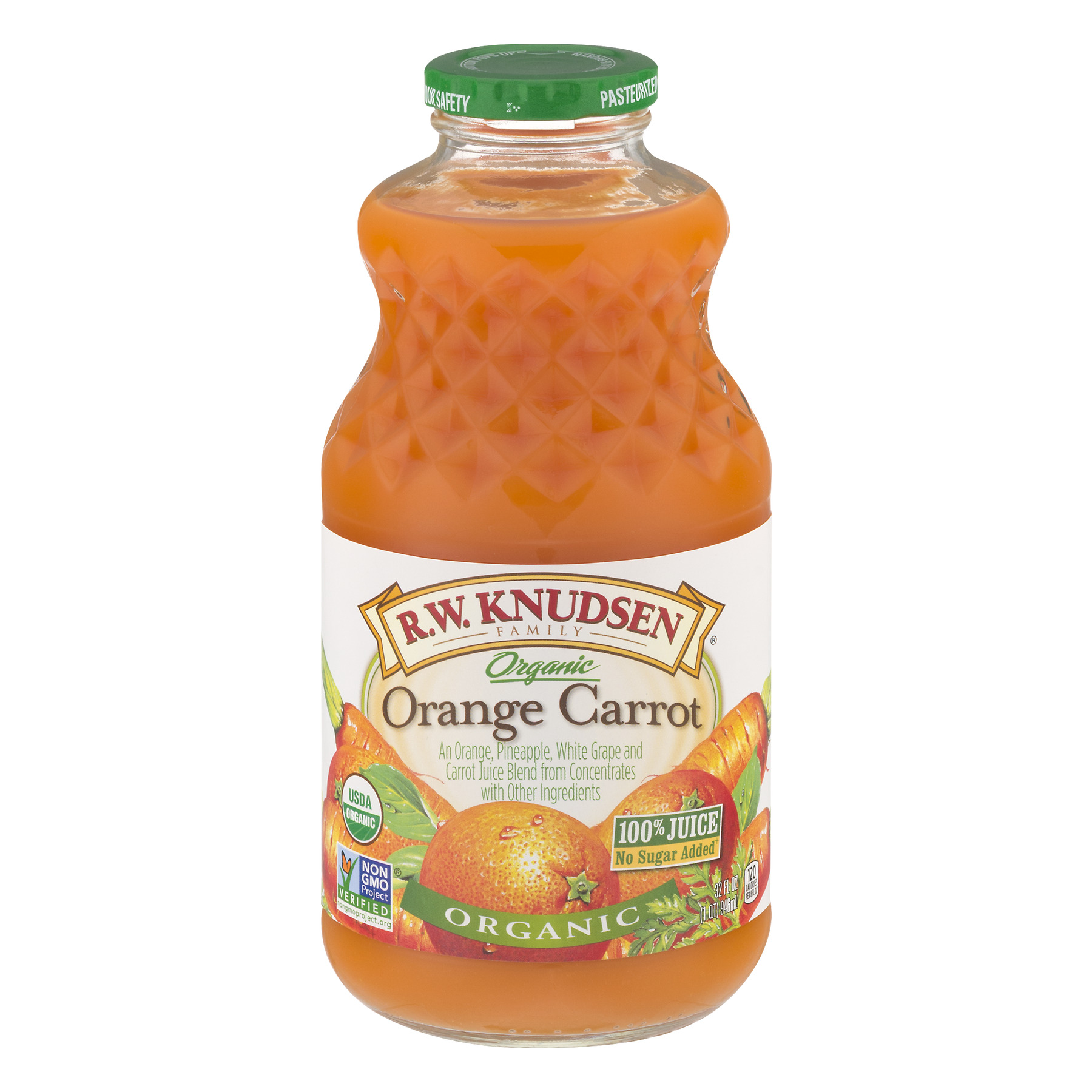 Rw Knudsen Family, Organic Orange Carrot Juice, Case of 6 X 32 Oz