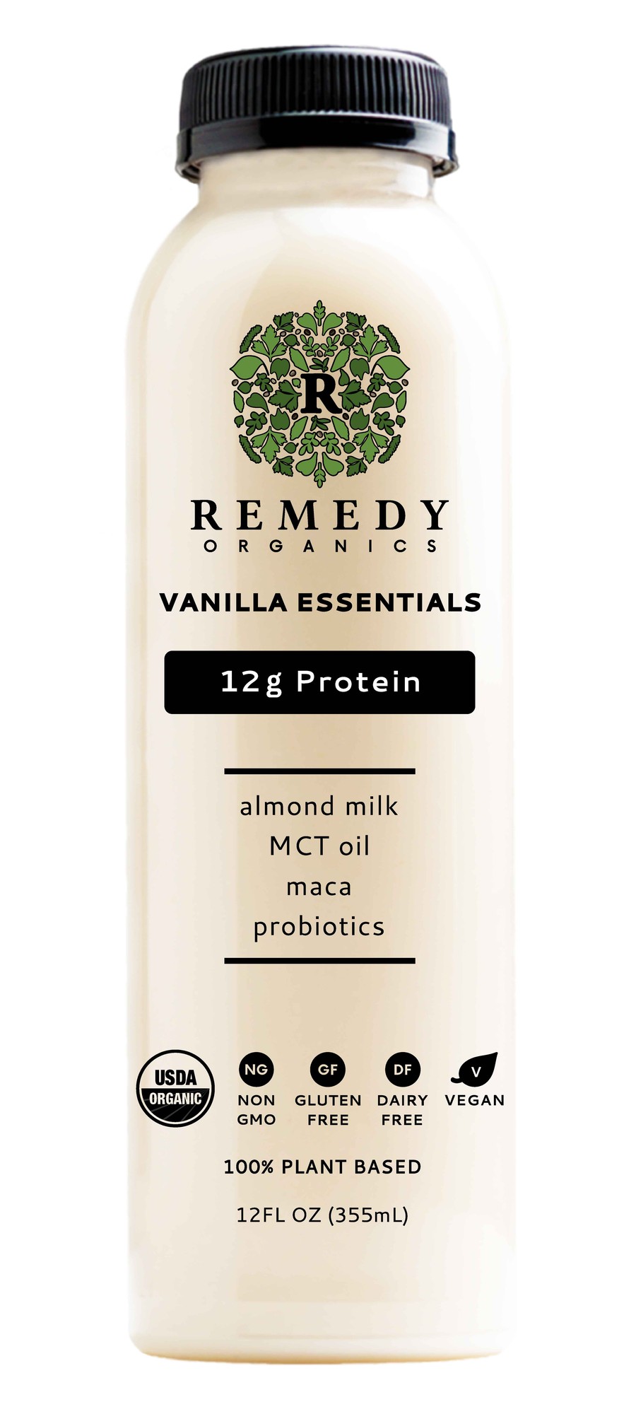 ALMOND MILK SEA SALT MACA PROBIOTICS, VANILLA ESSENTIALS