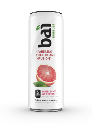 Bai Bubbles Sparkling Antioxidant Infusion Beverage, Gimbi Pink Grapefruit, 11.5 Fl Oz (Pack of 12)