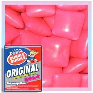 Dubble Bubble Pink Chiclets, 1LB