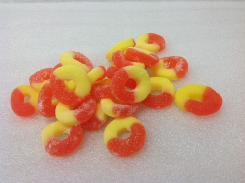 Sugar Free Gummi Peach Rings Bulk Sugar Free Candy 1 Pound