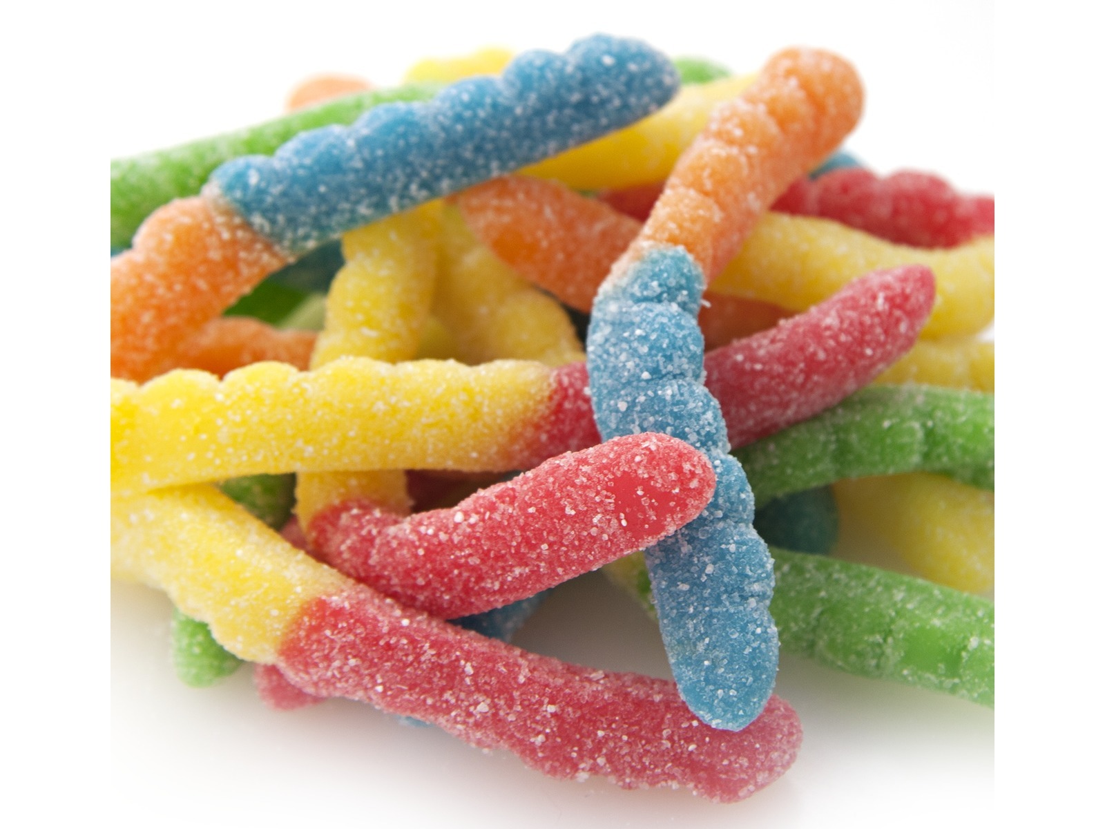 Gummi Neon Sour Worms 2 pounds gummy neon worms gummi candy