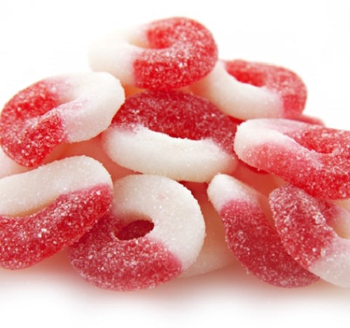 Gummi Cherry Rings 1 Pound Bulk Gummy Candy Gummy Rings