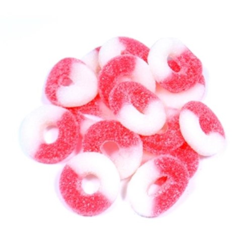 Albanese Confectionery 50134-CASE Watermelon Gummi Rings - 18 Lb Case