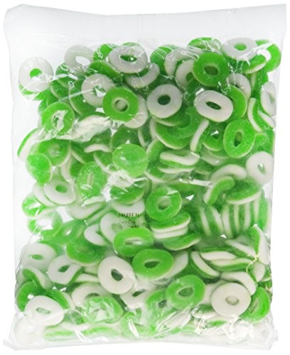 Apple Gummy Rings 5 Pounds Pounds Bag