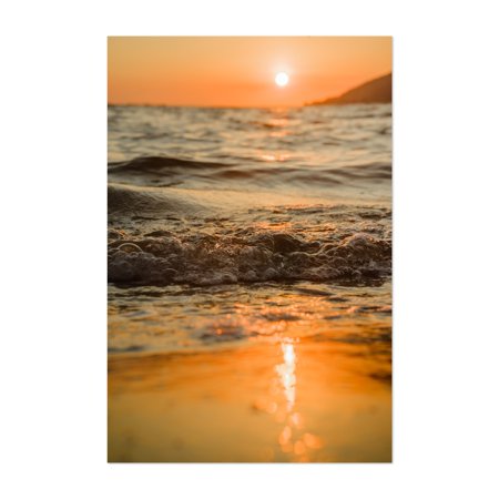 San Antonio Zambales Philippines Golden Hour Sunset Beach 18  X 24  Art Print/Poster