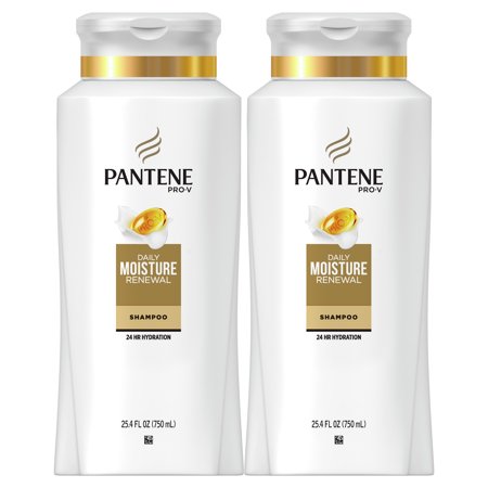 Pantene  Shampoo  Pro-V Daily Moisture Renewal for Dry Hair  25.4 Fl Oz (Pack of 2)  Twin Pack