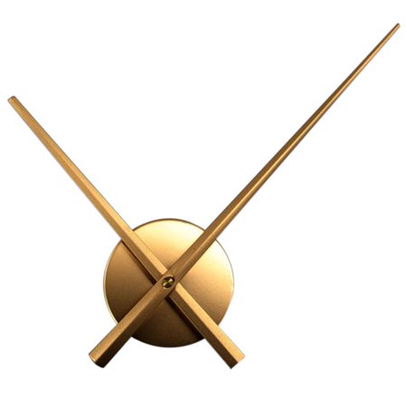 Creative 3D Quartz Clock Mechanism Kit  Clock Hands  Battery Powered Hour Hand Length: 23.5cm ; Minute Hand Length: 31.5cm Golden