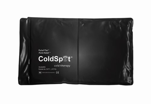 Fabrication Enterprises 11-1253 Relief Pak Coldspot Black Urethane Pack, 7 X 11 in.