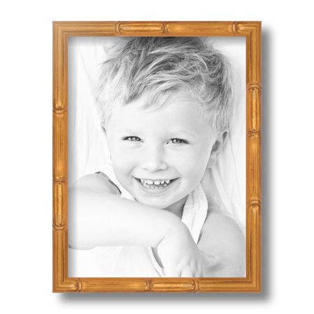 ArtToFrames 9x12 Inch Gold Bamboo Picture Frame  This Multi Wood Poster Frame Is Great for Your Art or Photos  Comes with Regular Glass (4875)