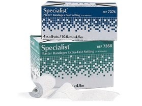 Plaster of Paris Bandages, Fast, Blue, 3'x3yds, 72/cs Item # 4890