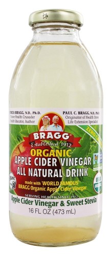 Bragg - Organic Apple Cider Vinegar All Natural Drink Vinegar & Sweet Stevia - 16 Oz(pack of 4)