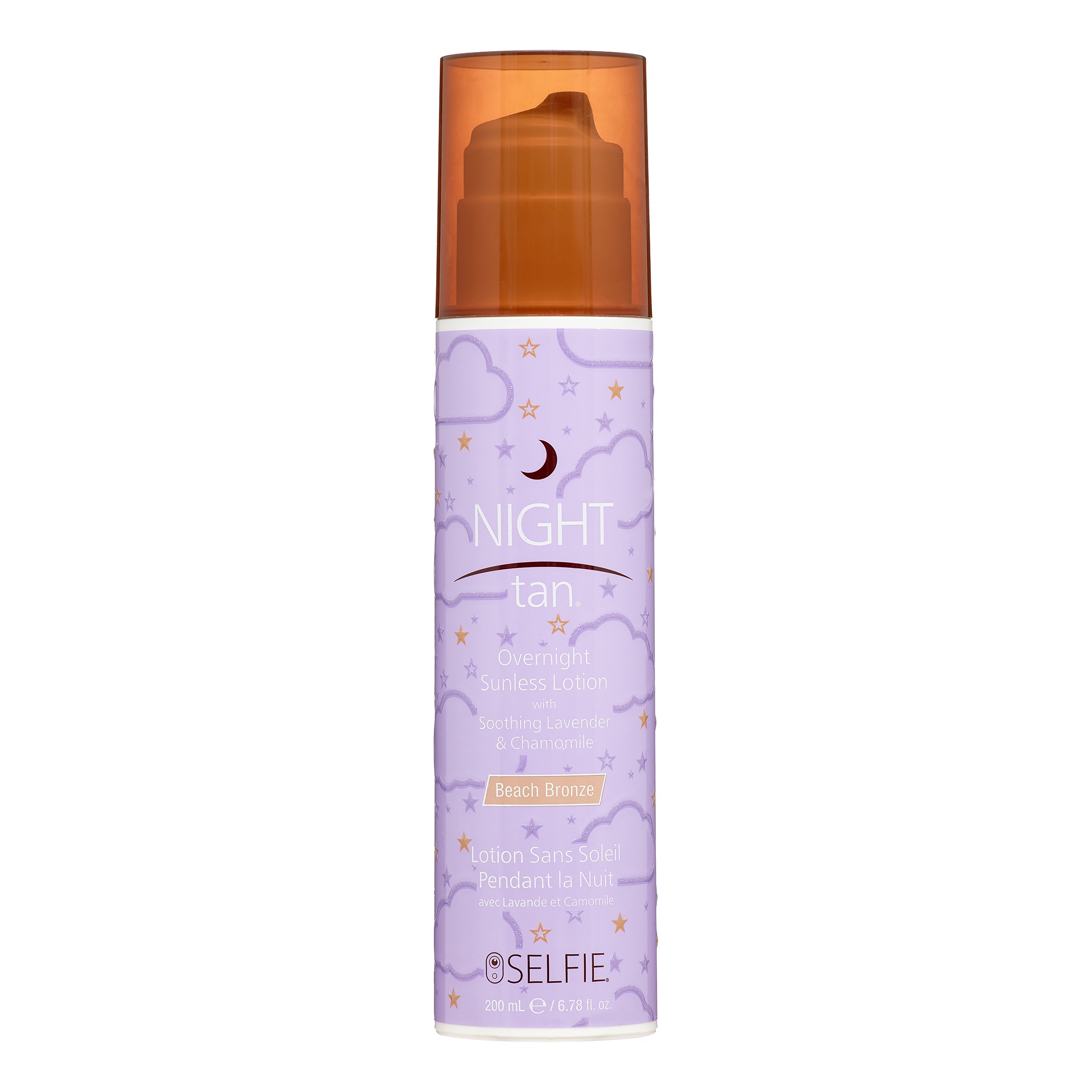 Selfie Night Tan Overnight Sunless Lotion  Lavendar & Chamomile  6.78 Oz
