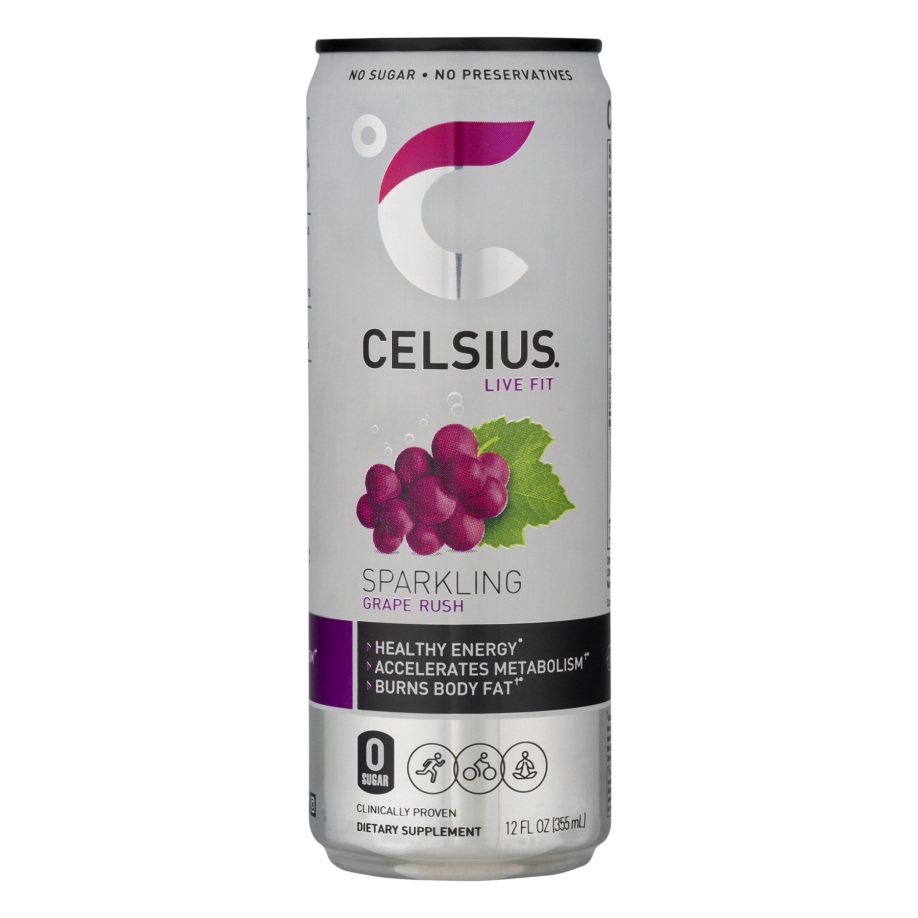Celsius Sparkling Grape Rush. 12 Oz | CVS