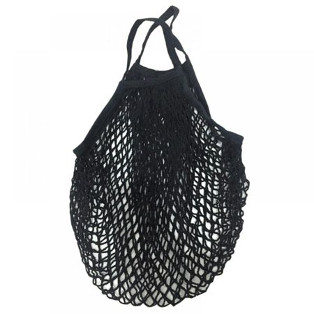 Cotton Reusable Grocery Bags - Net Bag String Shopping Bag Produce Bags Beach Bags Mesh Bags Foldable Tote Set of 3 Short Handles