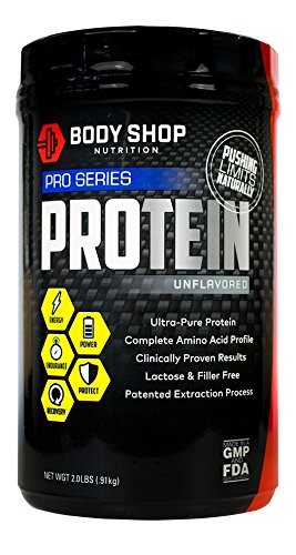 Body Shop Nutrition - Ultra Pure 100% Native Whey Pro Series Protein Powder - Unflavored - 2lbs