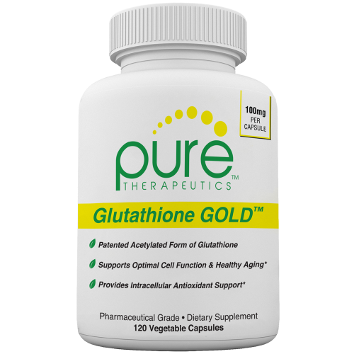 Glutathione GOLD - 120 Vcaps 100mg S-Acetyl-Glutathione *per CAPSULE * Perfect for Split Dosing (2/4 Month Supply) Patent-Pending, Acetylated Form of
