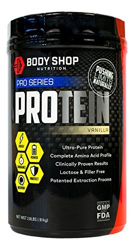Body Shop Nutrition - Ultra Pure 100% Native Whey Pro Series Protein Powder - Vanilla - 2lbs