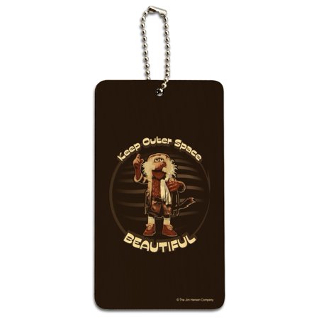 Keep Outer Space Beautiful Fraggle Rock Uncle Traveling Matt Wood Luggage Card Suitcase Carry-on ID Tag