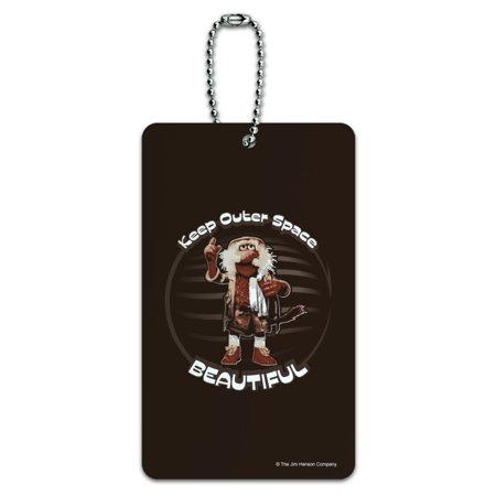 Keep Outer Space Beautiful Fraggle Rock Uncle Traveling Matt Luggage Card Suitcase Carry-on ID Tag