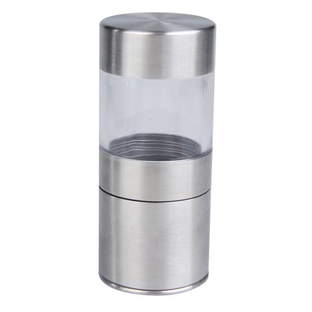 SHUWND Simple Manual Stainless Steel Salt Pepper Mill Grinder Muller Kitchen Tool