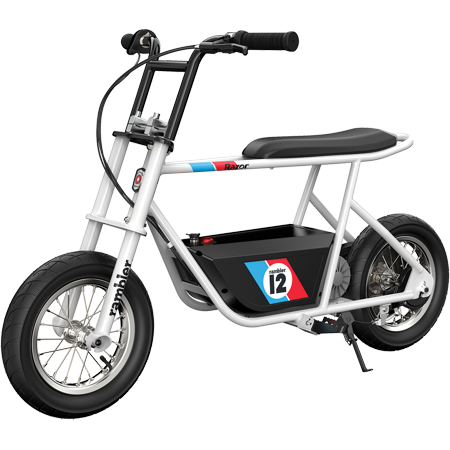 Razor Rambler 12 Seated Electric Scooter- White  up to 14 Mph  12  Air-Filled Tires  for Teen 13+
