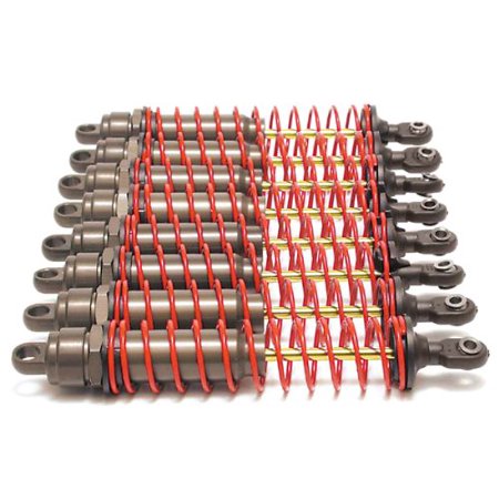Traxxas 4962 Hard-Anodized & PTFE-Coated T6 Aluminum Big Bore Shocks (Set of 8)