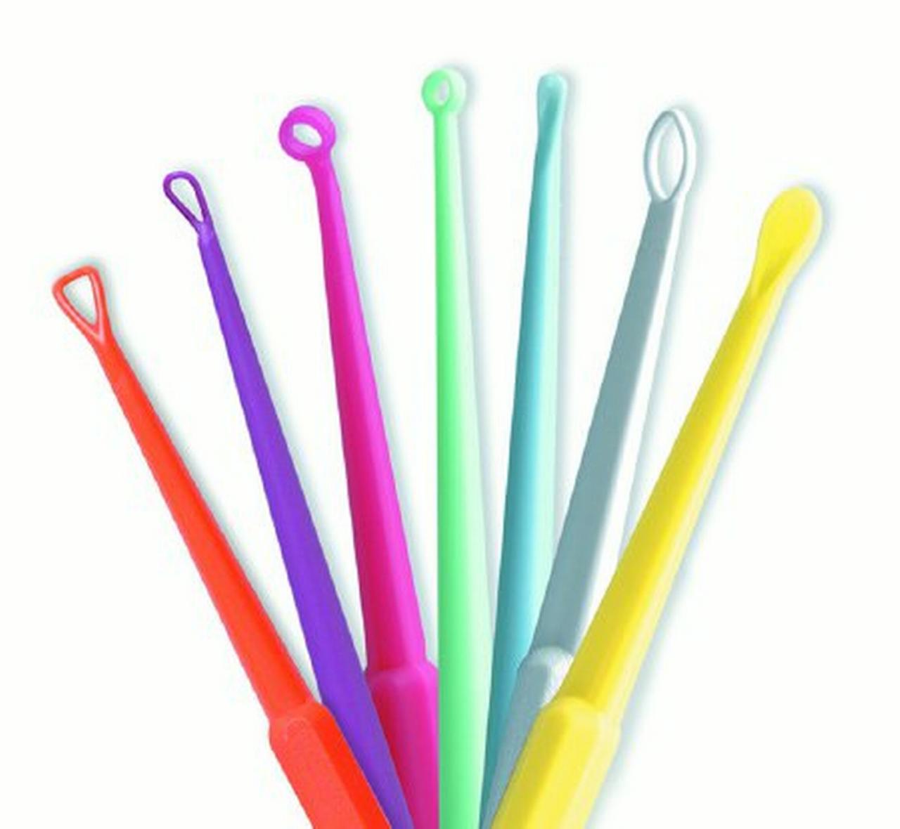 Ear Curette Infantscoop® 6 Inch Length Round Handle 2 Mm Tip Straight Oval Cup Tip(50/Bx)