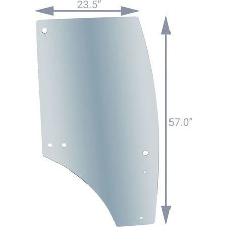 Zbox Replacement Door Glass - Compatible and Seamless Fit with John Deere Tractor Models 5225  5320  5325  5425  5520  5525  5603  5625 & More - Quali