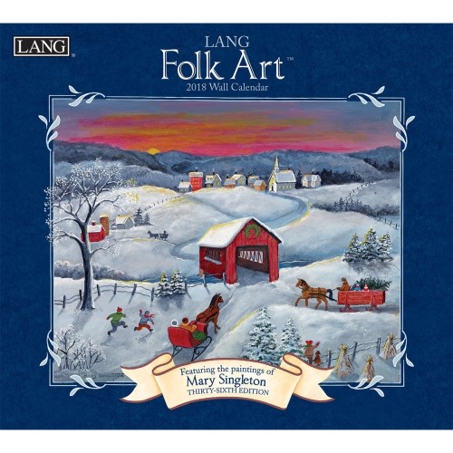 Mary Singleton Lang Folk Art Wall Calendar by Lang Companies