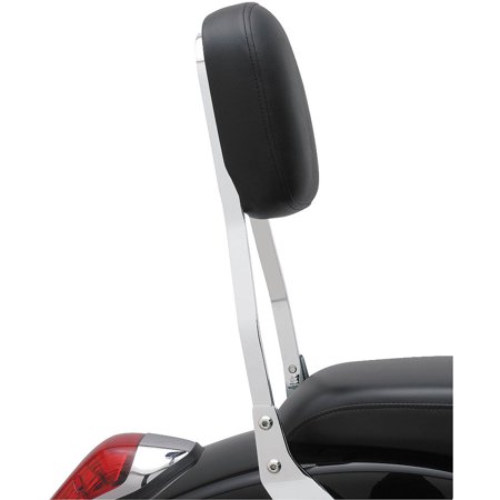 Cobra Square Standard 17  Chrome Sissy Bar Passenger Backrest (02-5325)