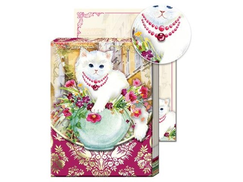 Punch Studio Note Pad Pocket Posh Pets Kitten