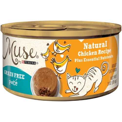 Muse by Purina Natural Variety Pack Pate Wet Cat Food - 3 Oz. (6 Cans) (Pack of 4)